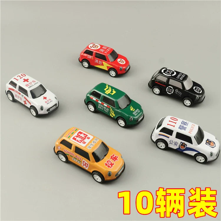 10 Pcs Pull Back Cars - Friction Powered Race Car Toy - Funny Toddler Car Toys for Party Classroom Prizes Birthday Gift - Image 4