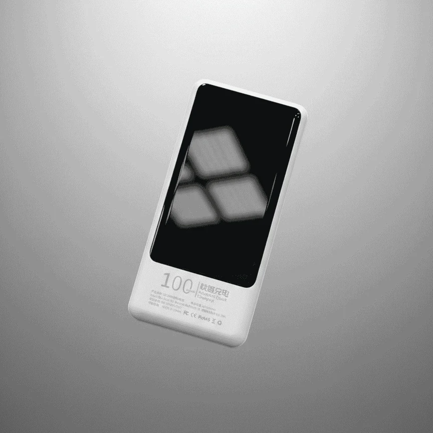 10000mAh Display Power Bank - Type-C, Lightening and Micro Built in Cables