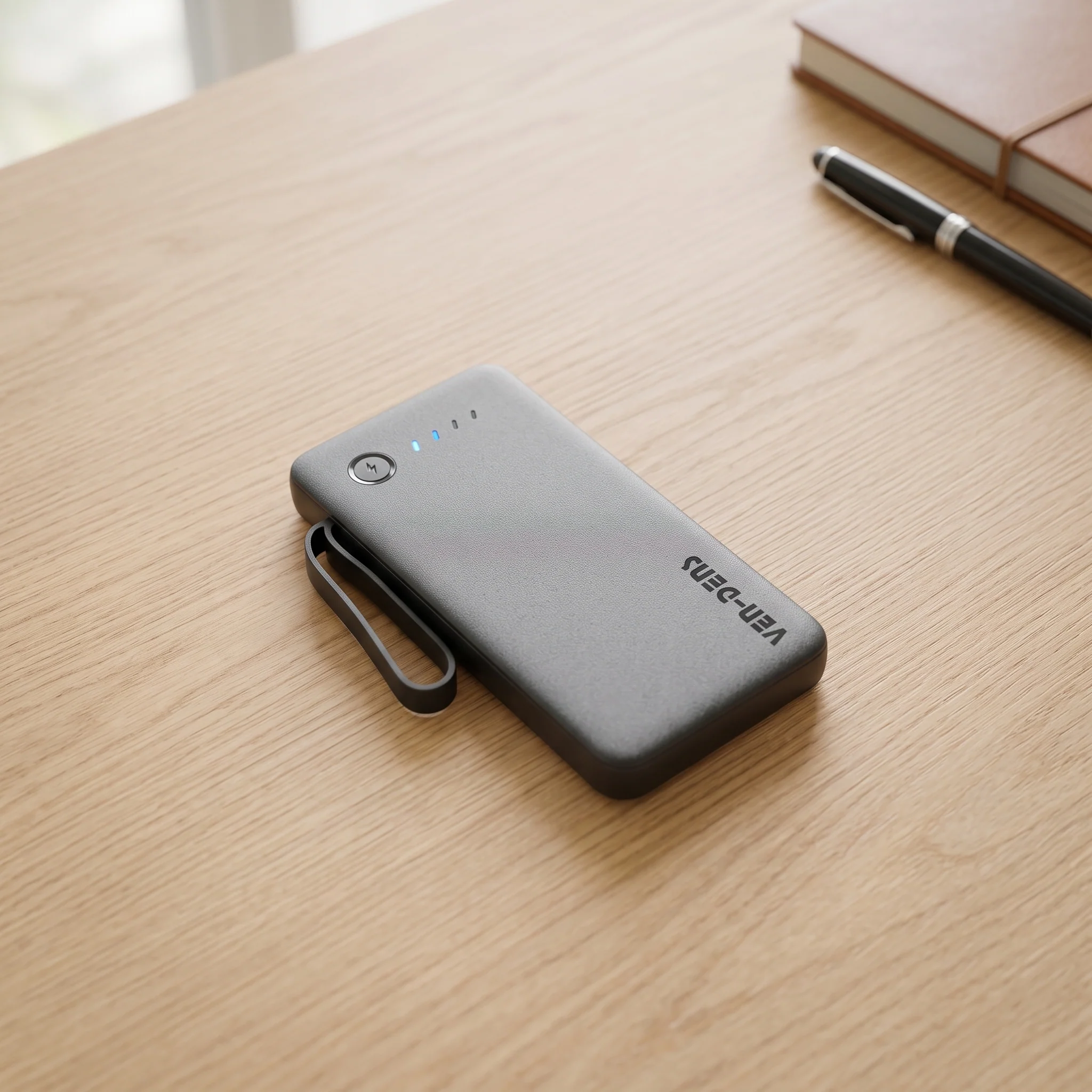 10000mAh Fast Charging Power Bank with Built-in Cables | Universal Portable Charger