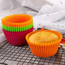 12 Pcs Silicone Cupcake Maker Set | Reusable Non-Stick Muffin & Cupcake Baking Molds | Food Grade Silicone - Image 3