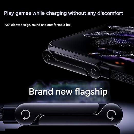 240W 2-in-1 C to C Charging Cable with Phone Stand 1.5m length - Image 5