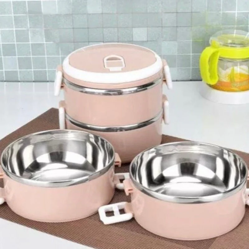 3-Layer Insulated Lunch Box For Boys – Stainless Steel & Durable - Image 3