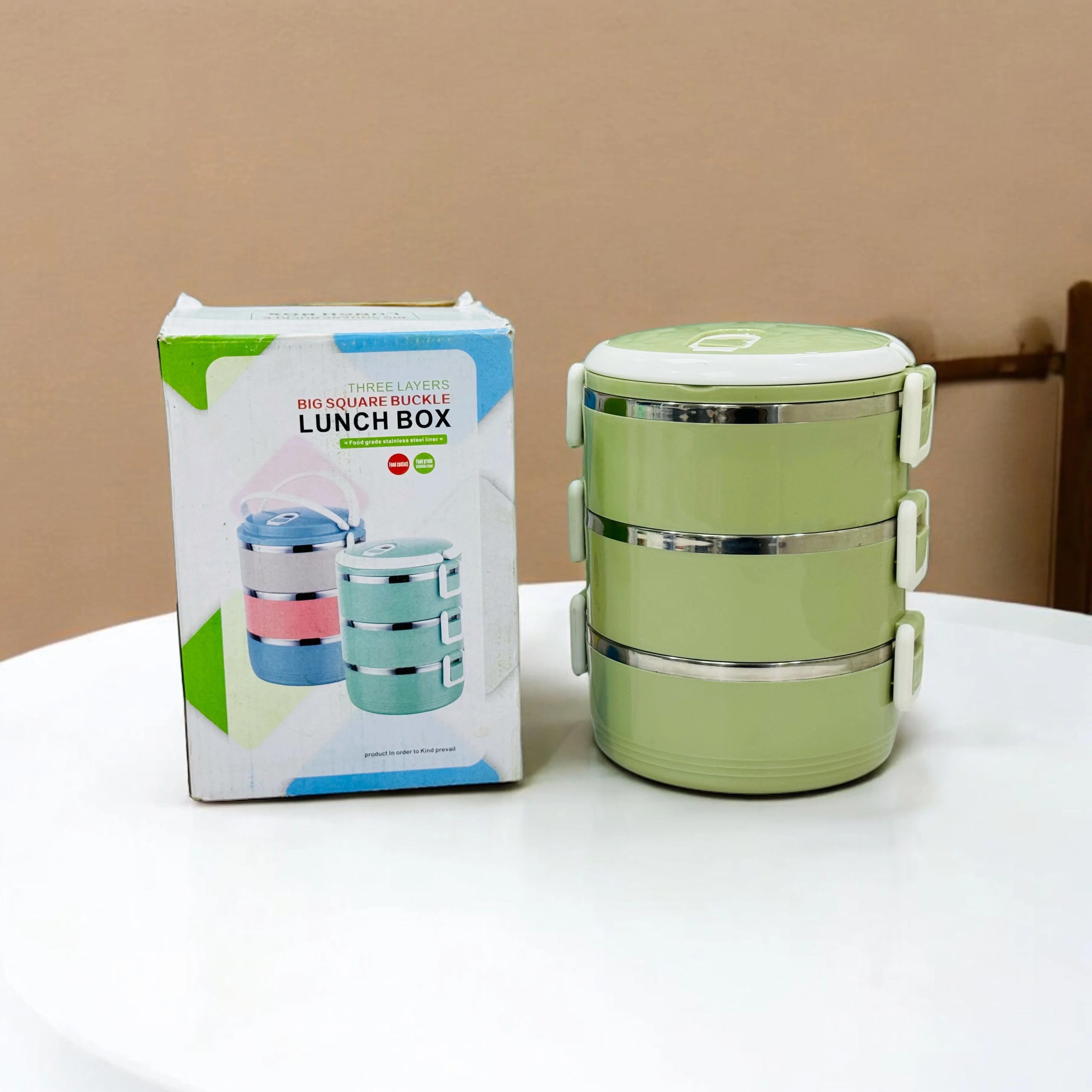 3-Layer Insulated Lunch Box For Boys – Stainless Steel & Durable - Image 7