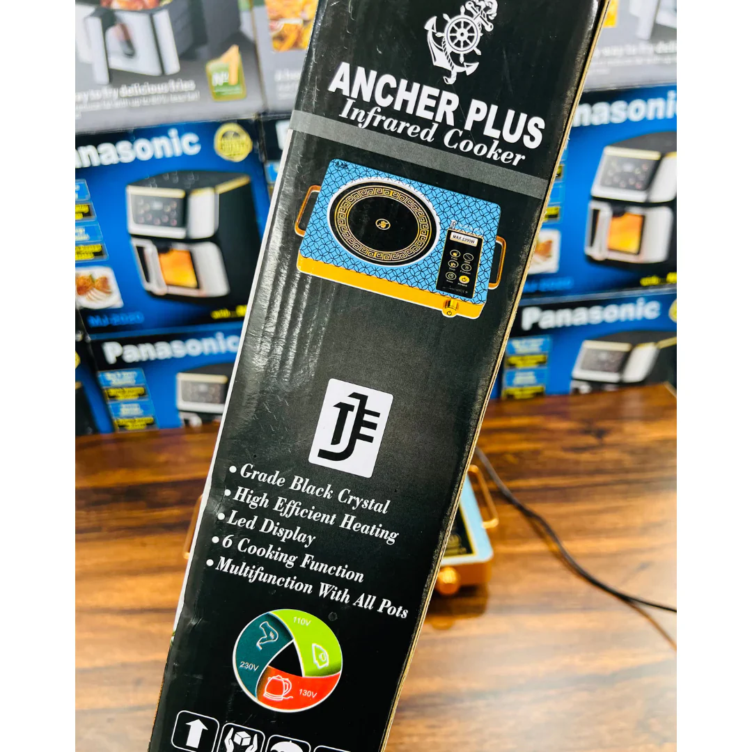 Ancher Plus Infrared Cooker A-8019 - 2200W Hot & Induction Plate - Image 3