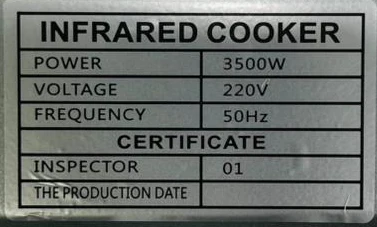 Black & Dragon 3500W Infrared Hot Plate - Image 7