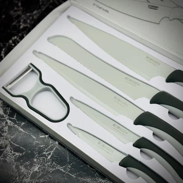 Bobssen 6pcs Kitchen Knife Set With Ceramic Peeler - Image 10