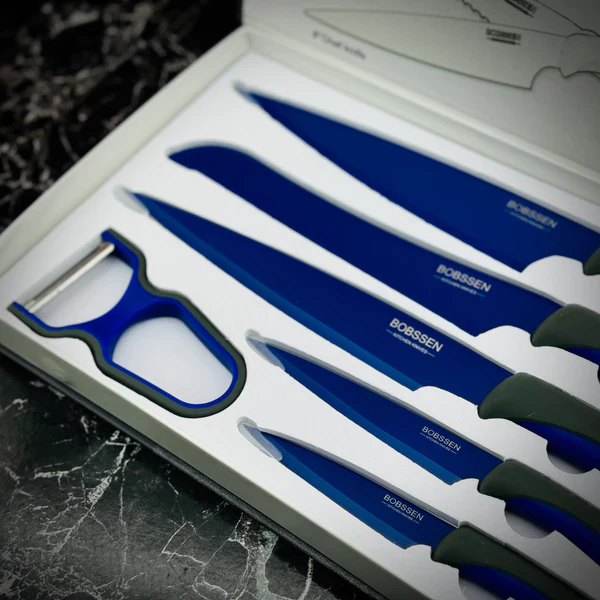 Bobssen 6pcs Kitchen Knife Set With Ceramic Peeler - Image 12