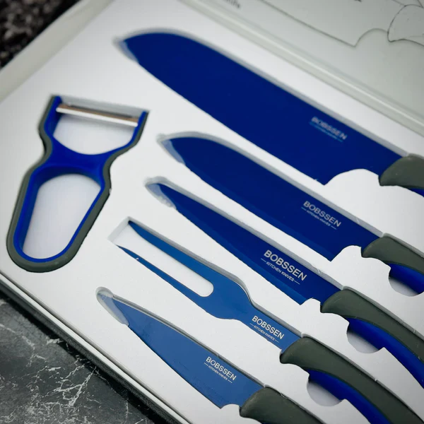 Bobssen 6pcs Kitchen Knife Set With Ceramic Peeler - Image 6