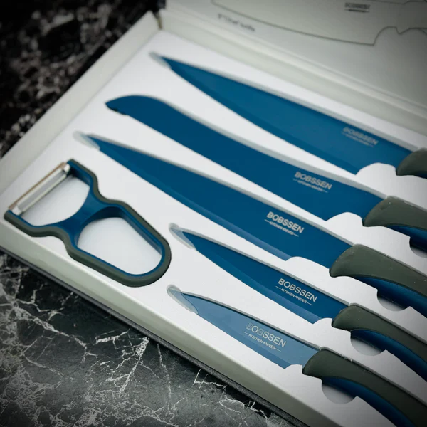 Bobssen 6pcs Kitchen Knife Set With Ceramic Peeler - Image 8