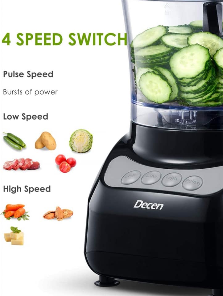 Decen Food Processor - FP9024A-GS - Image 7