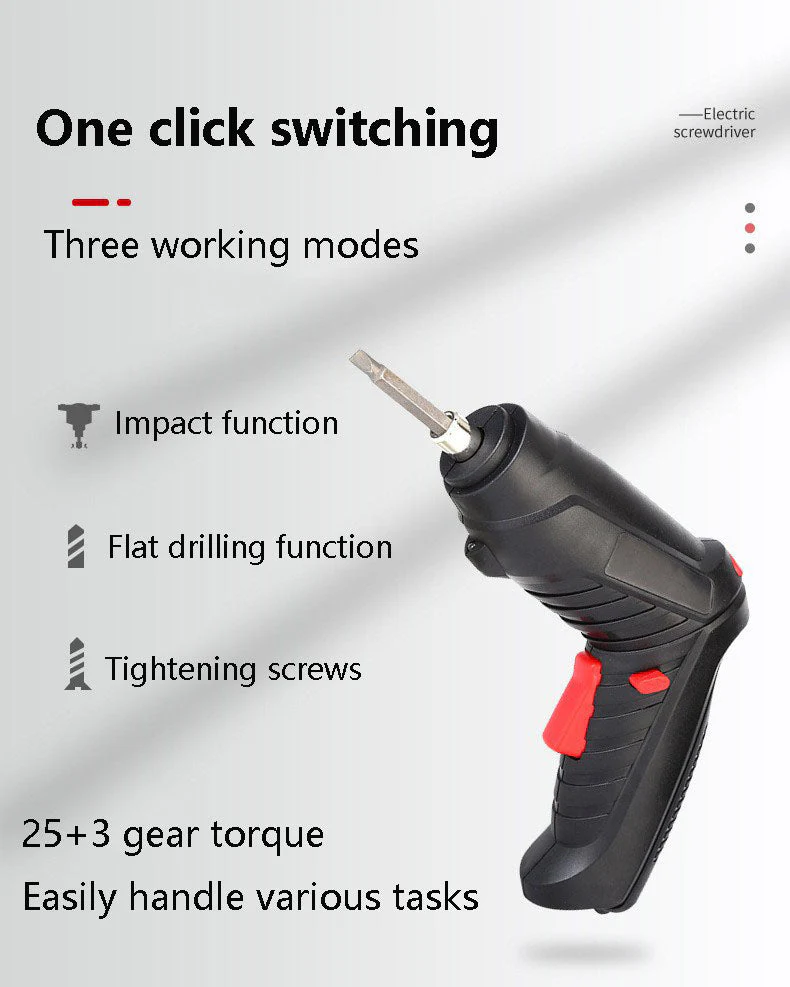 EAMOM Portable Household Electric Screw Driver Set - Image 3