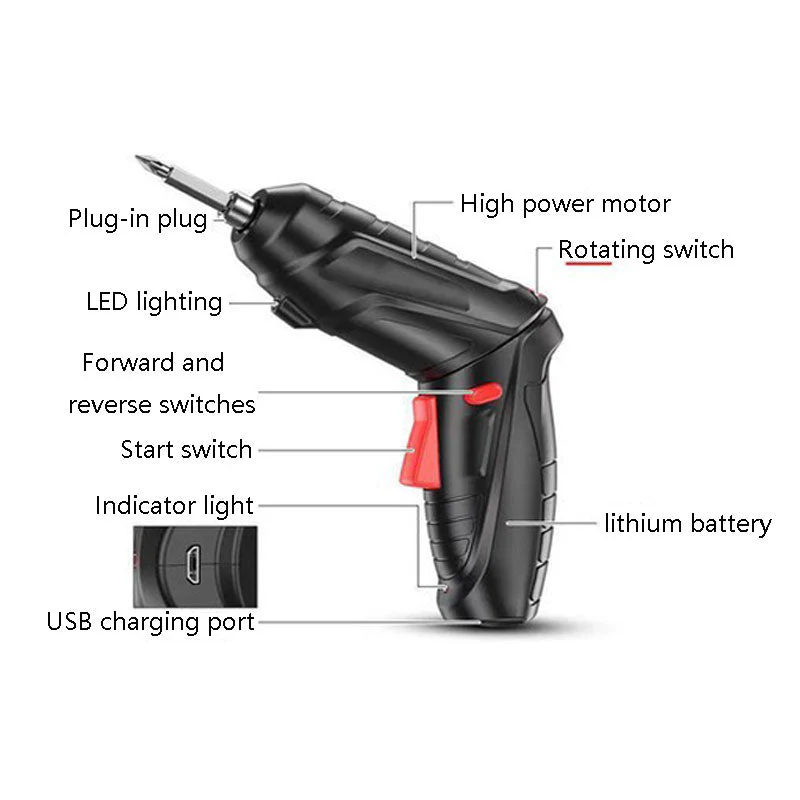 EAMOM Portable Household Electric Screw Driver Set - Image 4