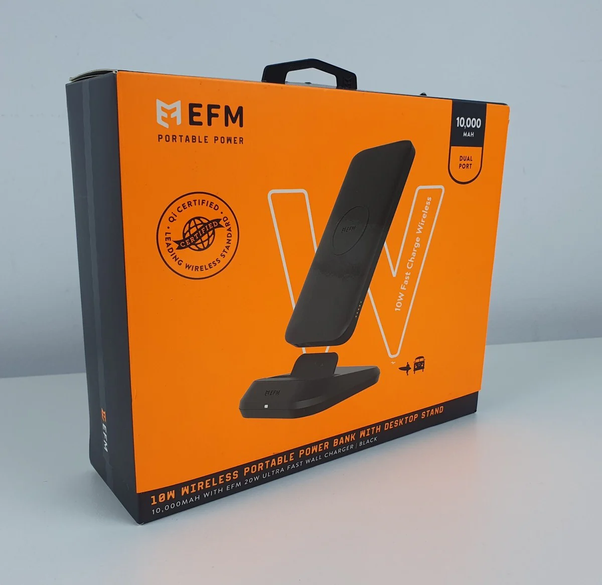 EFM 10000mAh Portable Powerbank Charger with Desktop Stand - Image 3