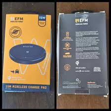 EFM Leather 15W Wireless Charge Pad - Ultra Fast Wall Charger - Image 3