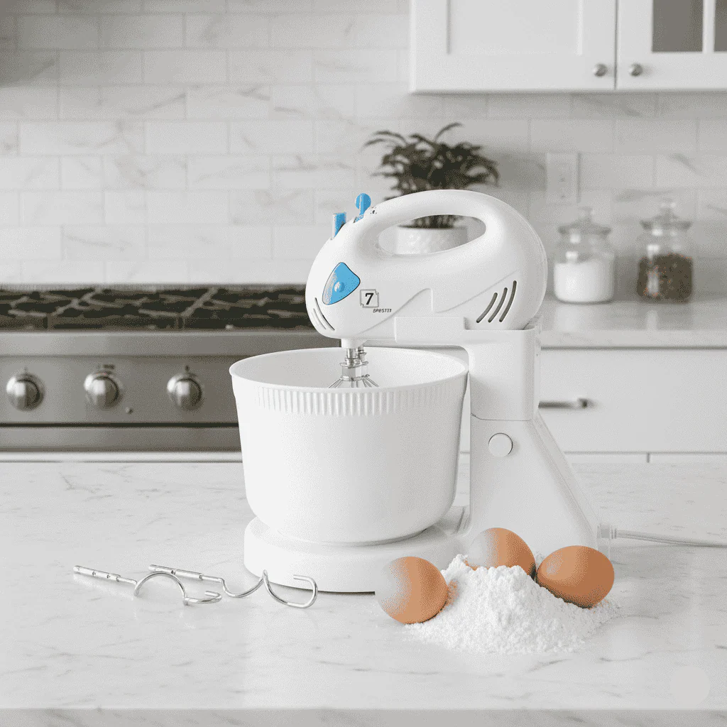 Euron 7 Speed Electric Hand Mixer with Bowl - EHM-7100W - Image 4
