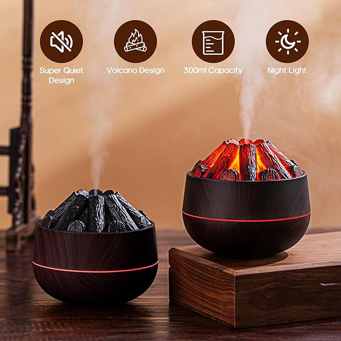 Flame Essential Diffuser Bonfire Humidifier 300ml - Image 5