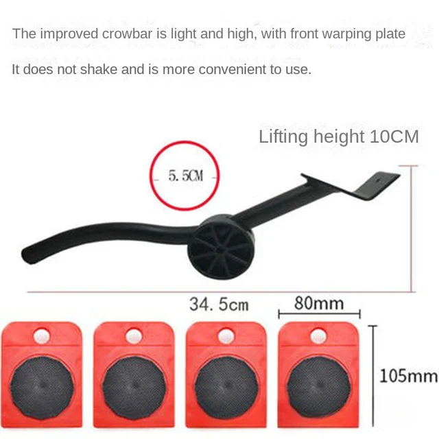 Furniture Movers Sliders Home Appliance Roller Storage Holders for Sofas Tables Beds Refrigerator Moving Kitchen Bathroom Racks - Image 2