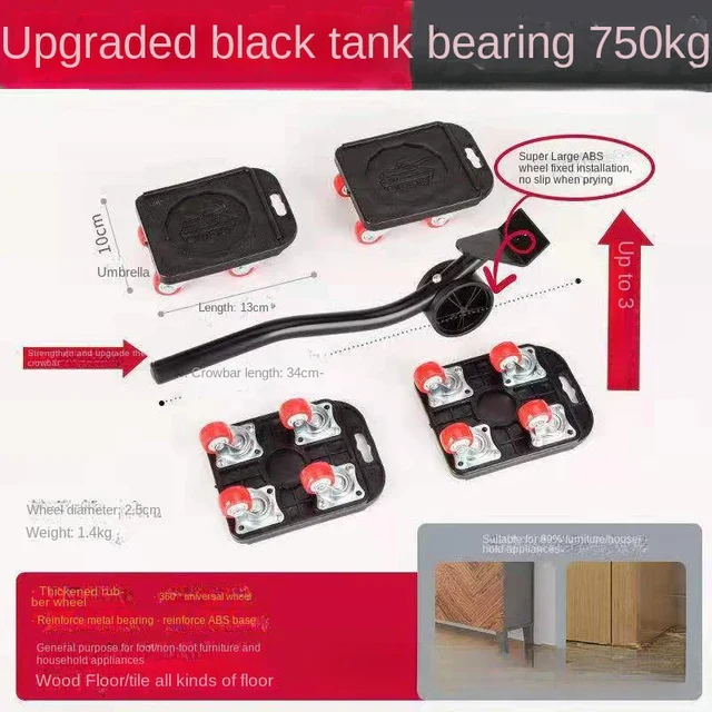 Furniture Movers Sliders Home Appliance Roller Storage Holders for Sofas Tables Beds Refrigerator Moving Kitchen Bathroom Racks - Image 3