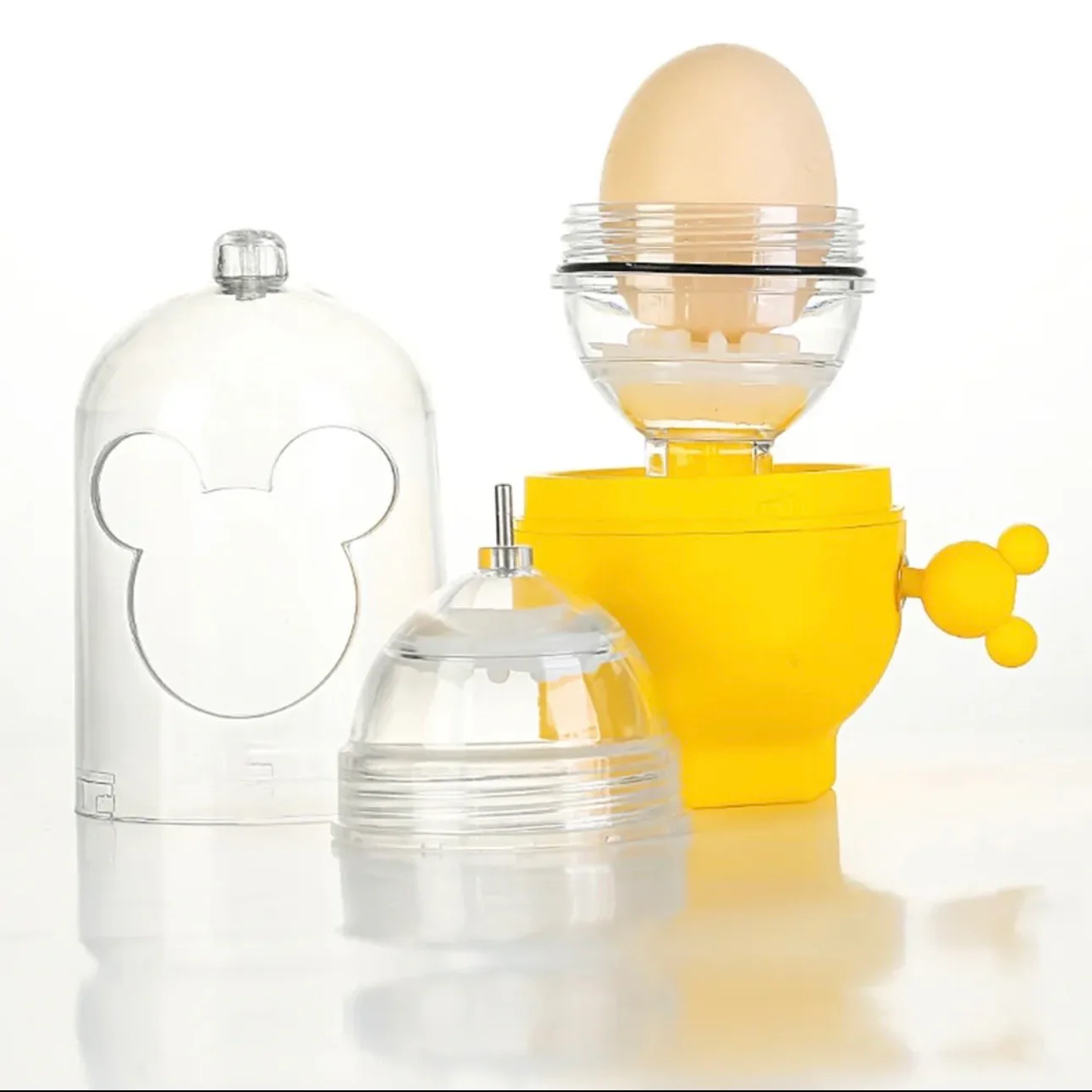 Hand Powered Egg Maker Inside Mixer Kitchen Cooking Gadget Portable Egg Cooker Tool Egg Scrambler Shaker - Image 4