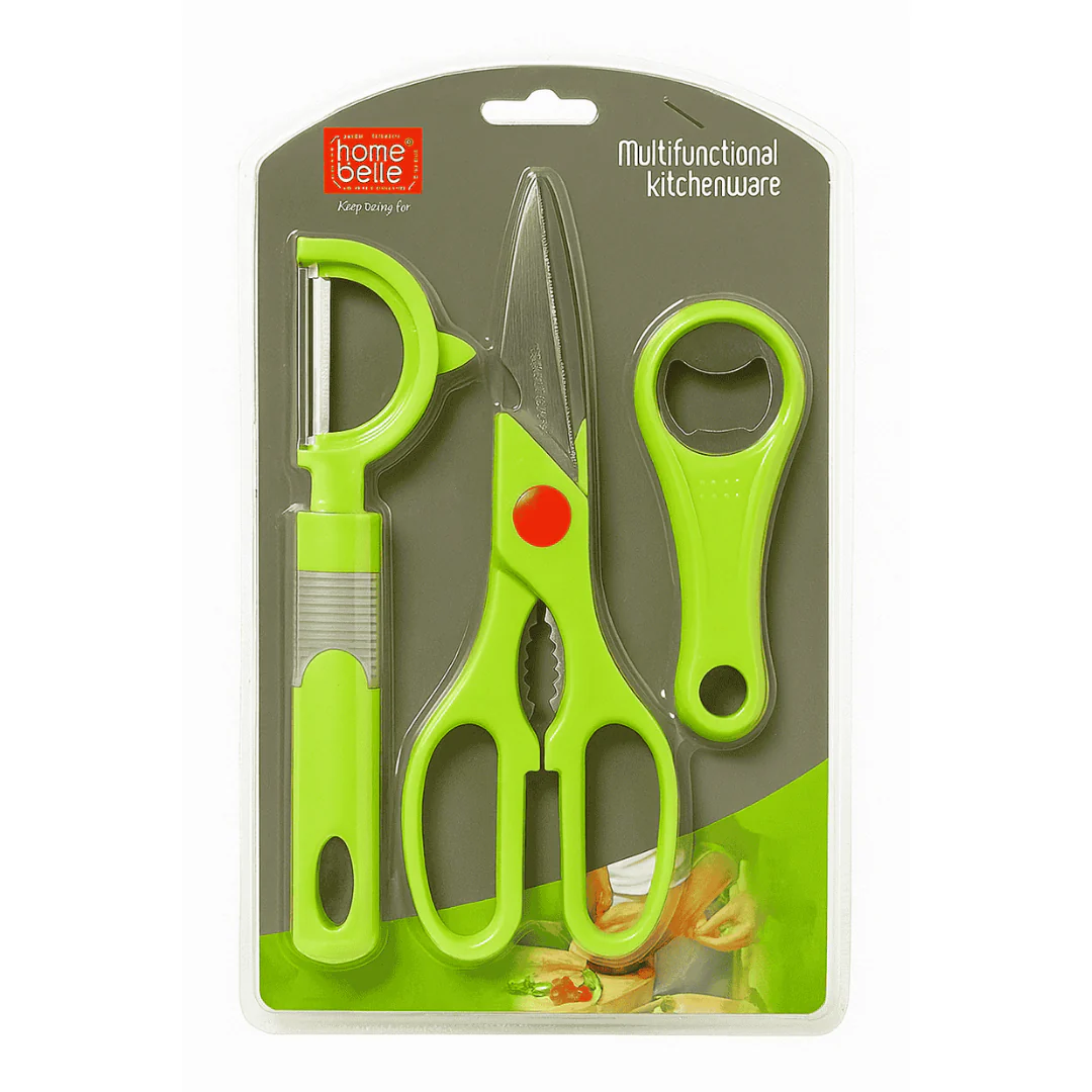 Home Belle Kitchen Helping Tools - Peeler, Scissor & Bottle Opener