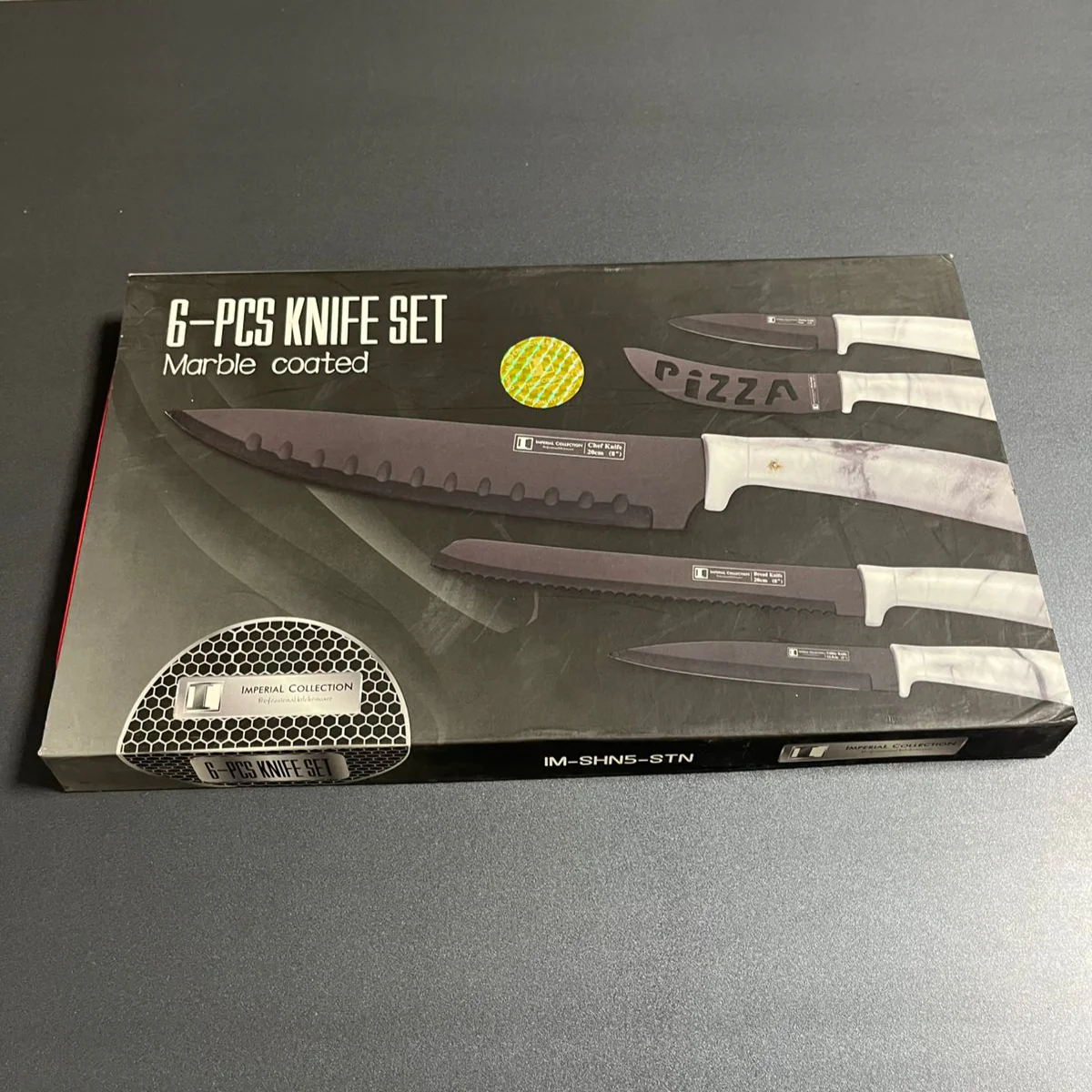 Imperial Collection 6-Pcs Marble Coated Knife Set (IM-SHN5-STN) - Image 3