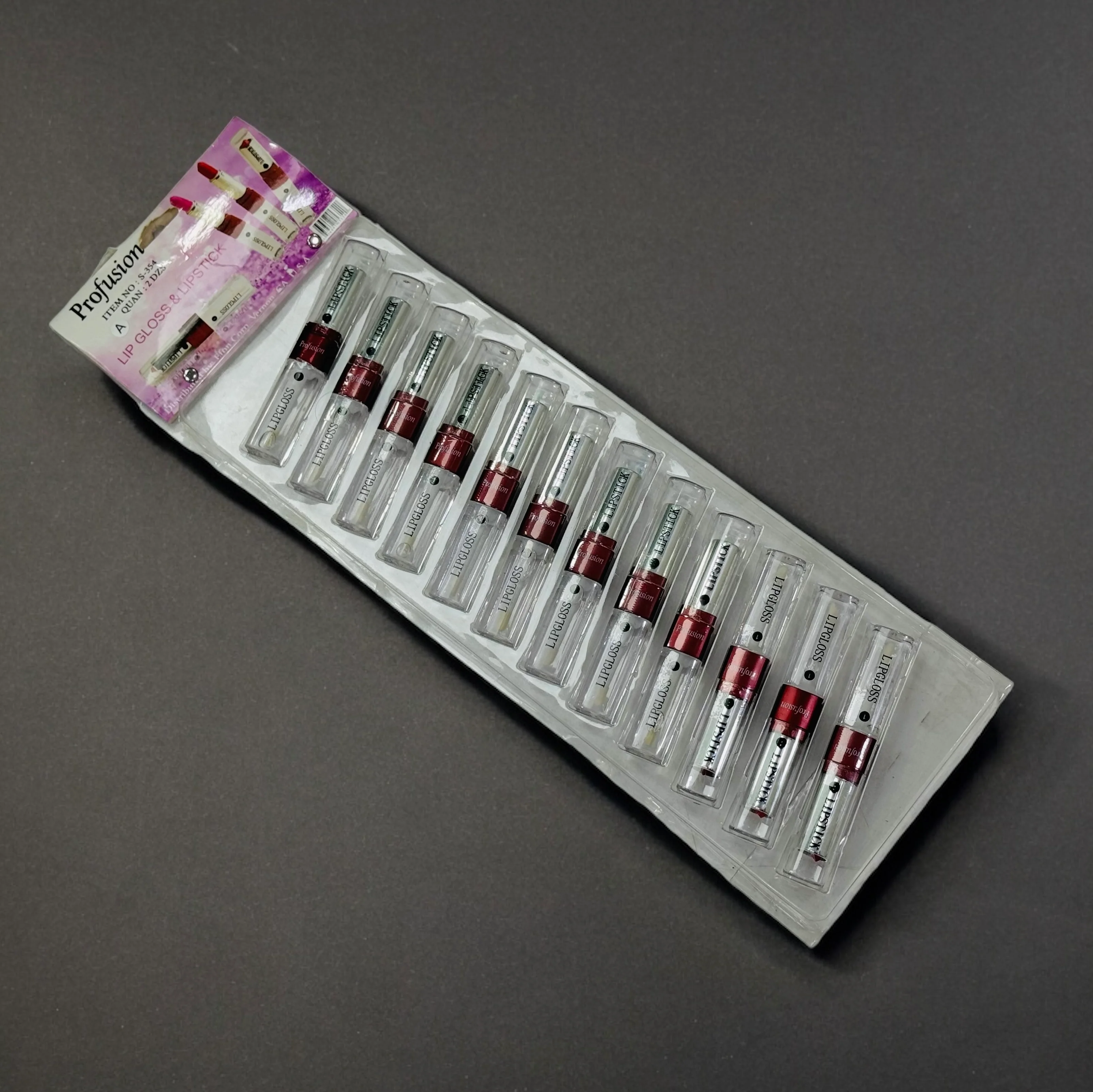 Imported 12 pack of Lipstick and lip gloss 2in1 - Image 14