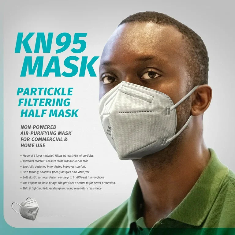 KN95 Face Mask with 5 Protective Layers - 20 Piece Bundle - Image 2