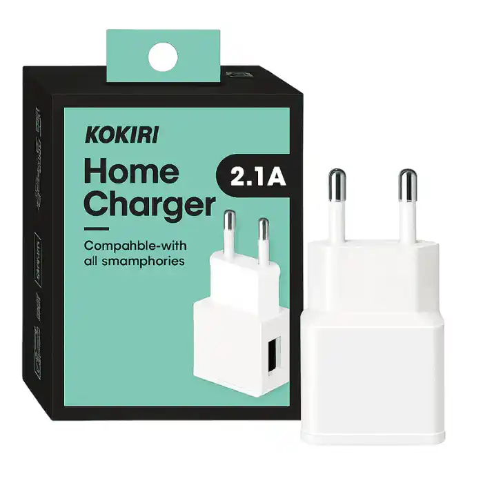 KOKIRI Mobile Adapter 2.1 A - Fast USB Charger (Single Port)