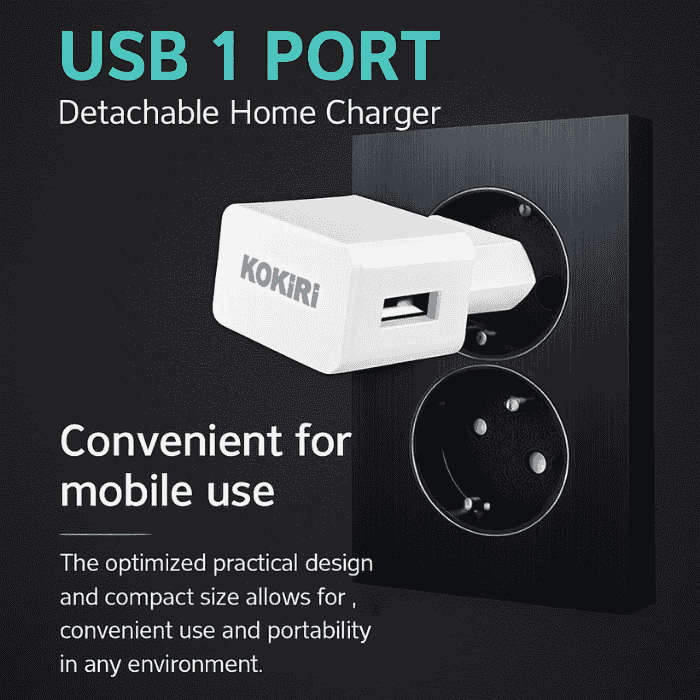 KOKIRI Mobile Adapter 2.1 A - Fast USB Charger (Single Port) - Image 7