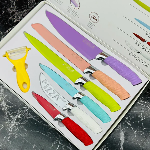 Lwiss Exclusive 7pcs Non-Stick Coating Knife Set - Image 3