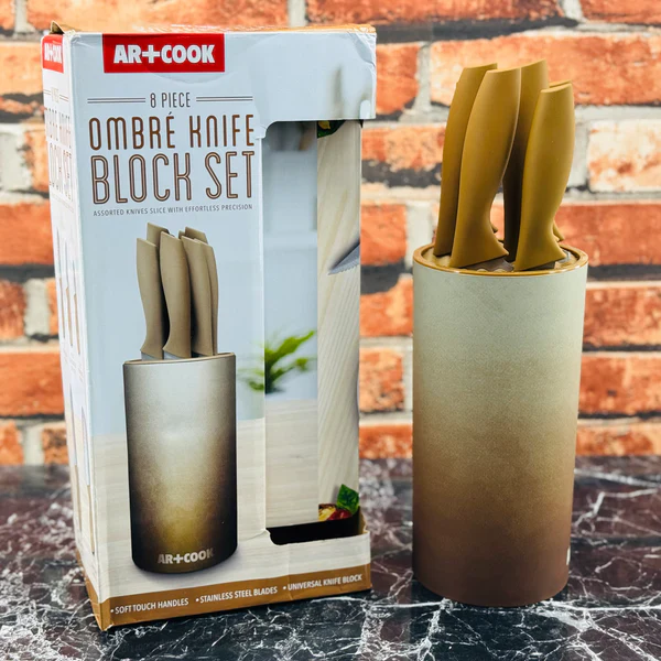 Marble Knife Block Set 8pcs AR+Cook - Image 7