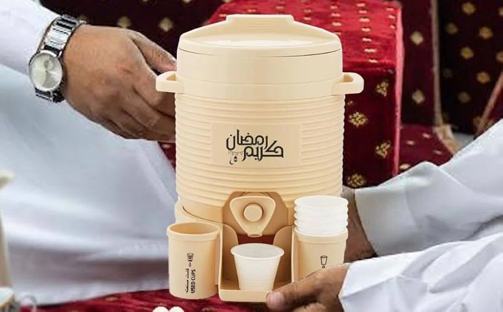 Mini Zamzam Dispenser 2L with 50ml ZamZam water Bottle - Image 3