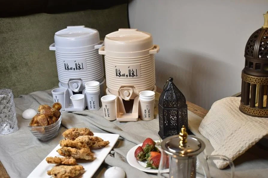 Mini Zamzam Dispenser 2L with 50ml ZamZam water Bottle - Image 4
