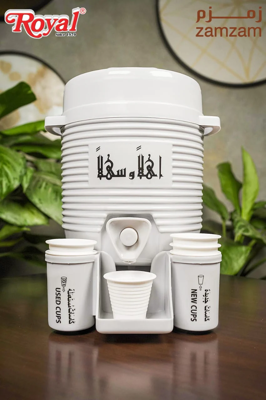 Mini Zamzam Dispenser 2L with 50ml ZamZam water Bottle - Image 5