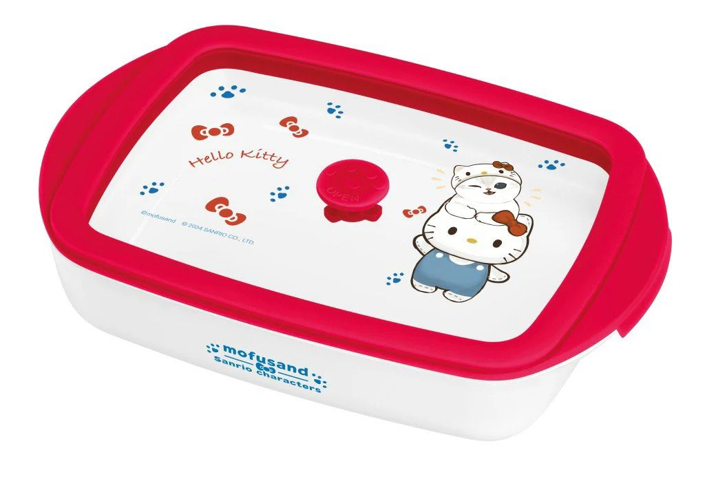 Mofusand x Sanrio Hello Kitty Bento Glass Lunch Box - Airtight Food Container (7-11 Edition) - Image 4
