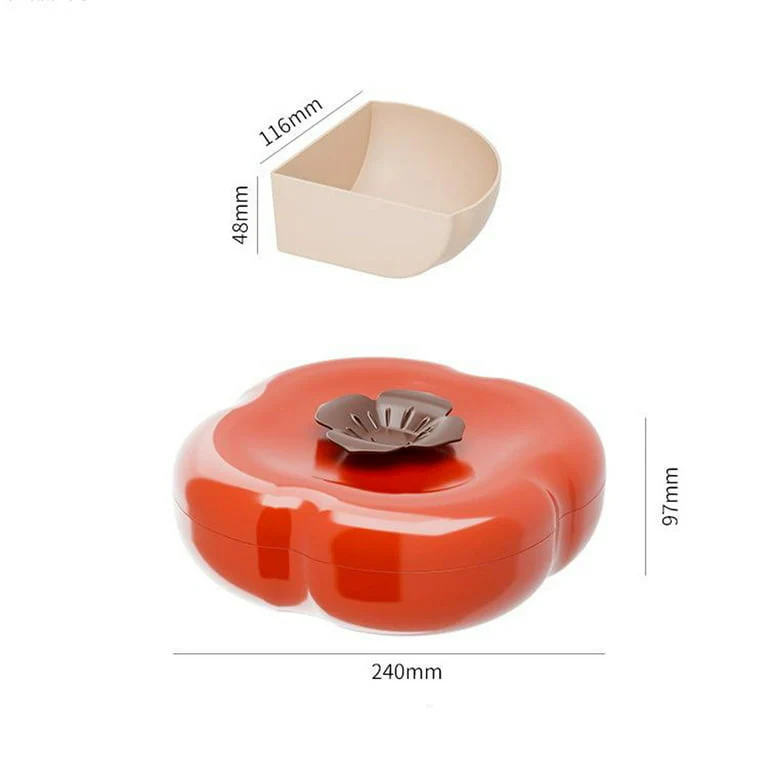 Multifunctional Dried Fruit Plate Serving Tray Food Storage Box Nuts Plate Platter - Image 6