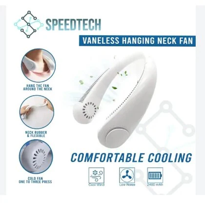 Rechargeable and Portable Vaneless Neck Fan - Super Cooling Strong Fan 360° - Image 3