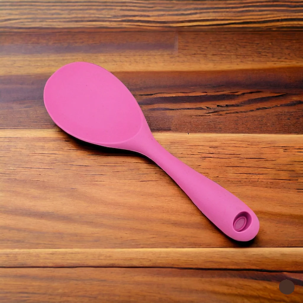 Silicon Long Handle Rice Spoon - Comfortable Grip - Image 5