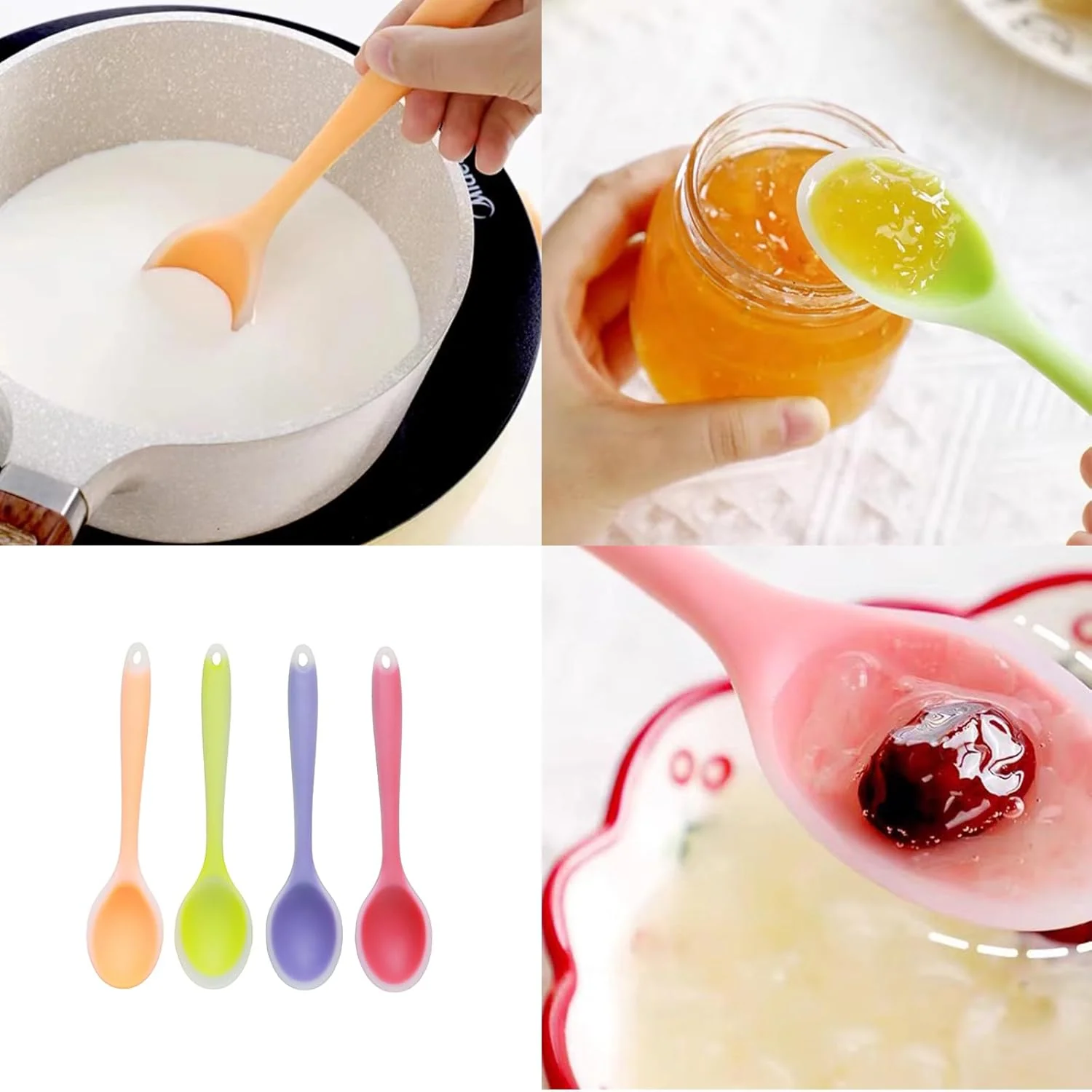 Silicone Spoonula Spatula (One-Piece Seamless Design) - Image 4