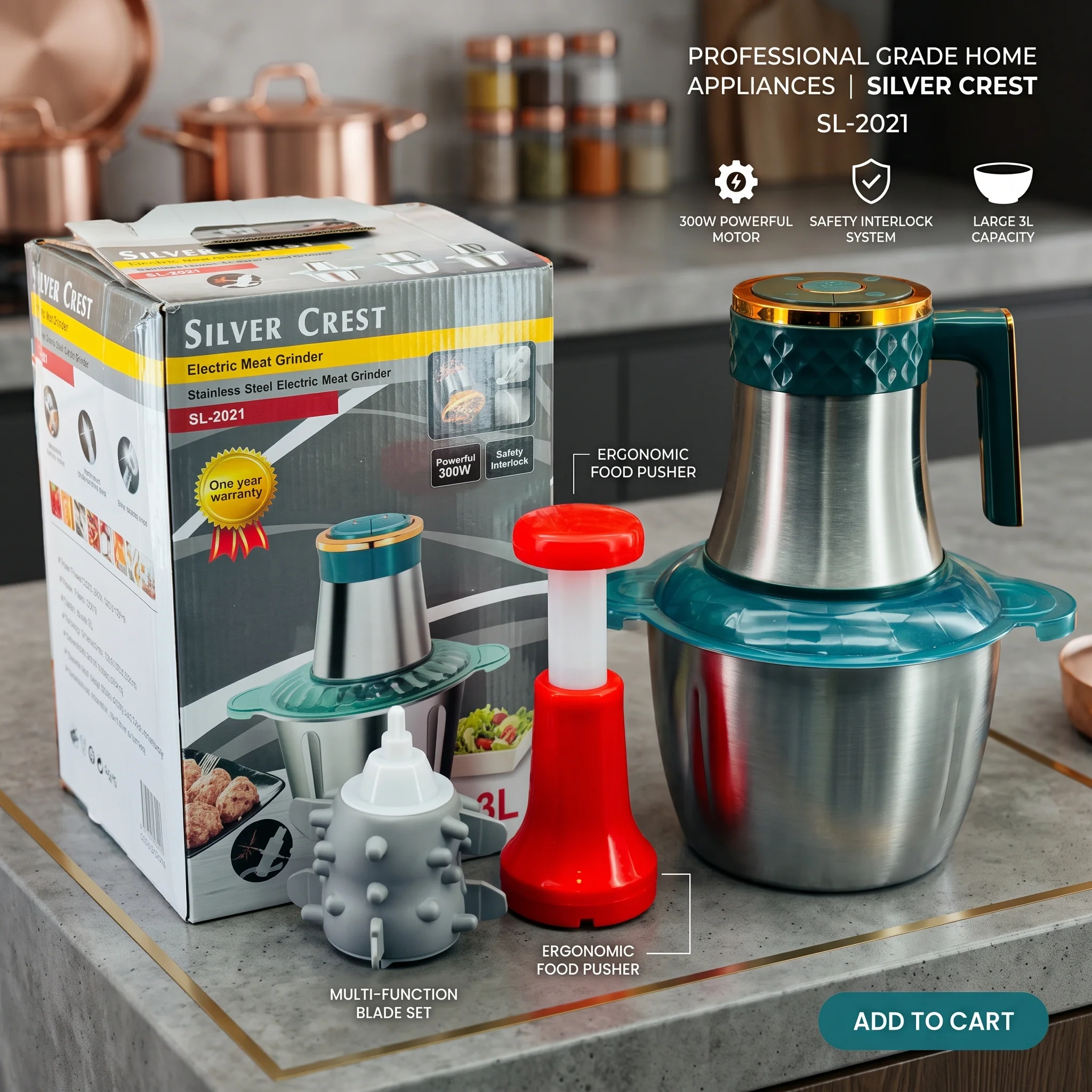 Silver Crest 3in1 Multifunctional Chopper