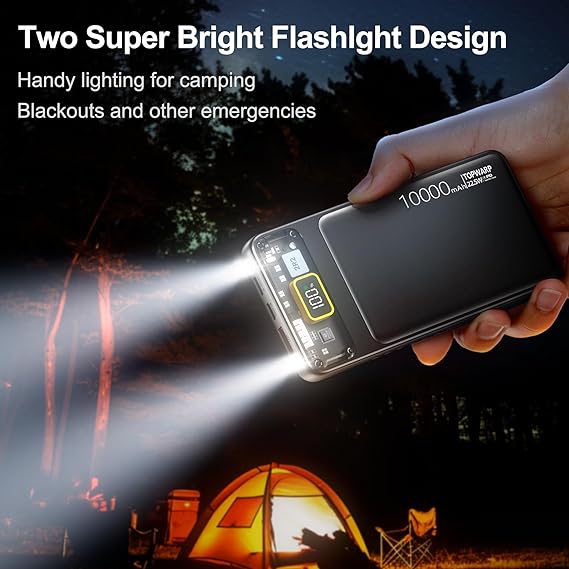 Smart Display Power Bank 10000mAh 100W Fast Charging