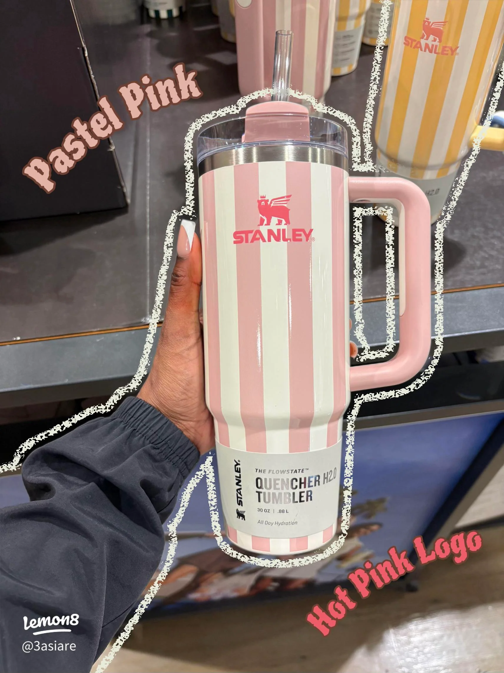 Stanley Quencher H2.0 FlowState™ Insulated Tumbler - 40 oz (1.8 Litre) - Travel and Eco-Friendly, Durable & Stainless Steel - Image 8