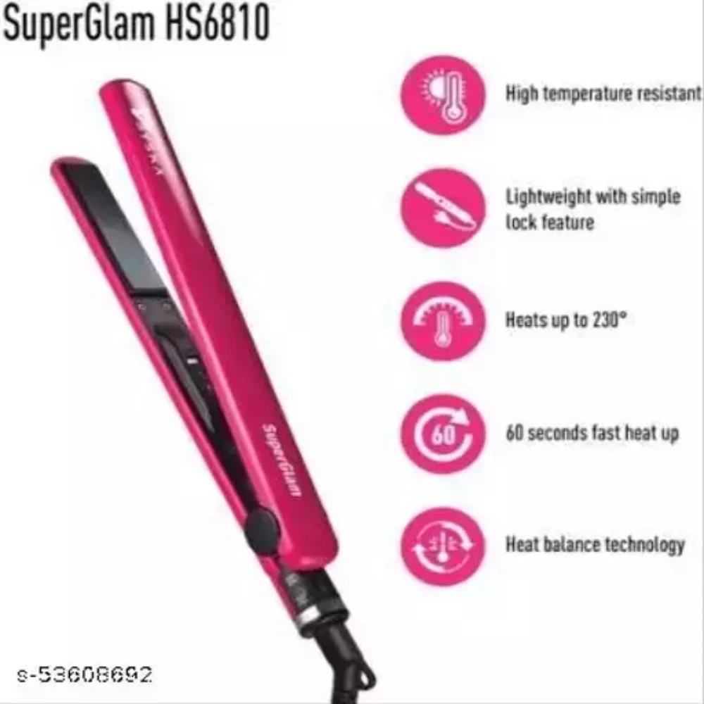 Syska Super Glam Hair Straightener with Ceramic Plates, Heat Balance Technology and Overheat Protection - Image 3