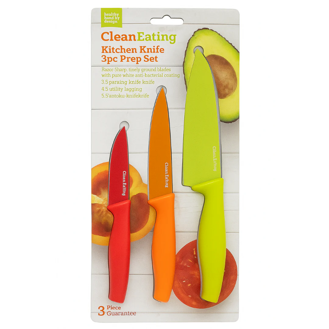Taylor's Eye Witness Clean Eating Knife Set - 3 Pc Kitchen Knives