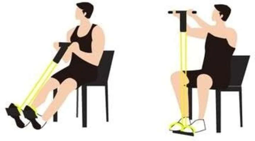 Tummy Trimmer for Men and Women Ab Exerciser (Yellow) - Image 5